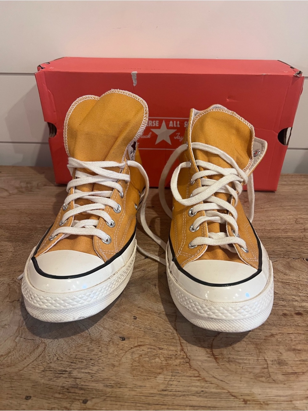 Converse Chuck 70 High Top Lace-Up Sunflower/Egret Yellow Men’s 11 162054C